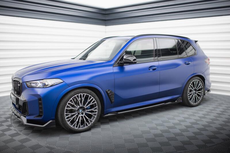 Maxton Design Seitenschweller V.2 für BMW X5 M-Paket G05 Facelift Hochglanz schwarz