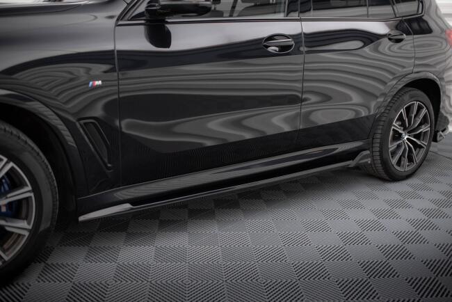 Maxton Design Seitenschweller V.2 für BMW X5 M-Paket G05 schwarz Hochglanz