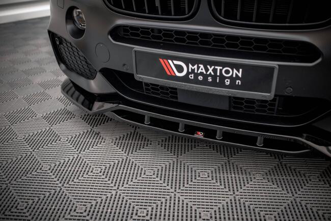 Maxton Design Frontlippe V.2 für BMW X5 M-Paket F15 schwarz Hochglanz
