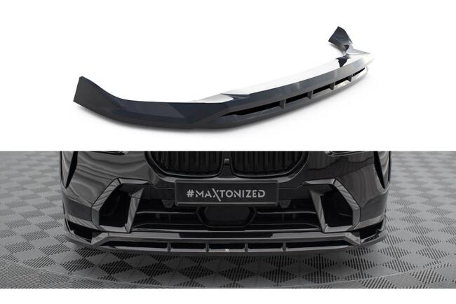 Maxton Design Frontlippe für BMW X7 M-Paket G07 Facelift schwarz Hochglanz