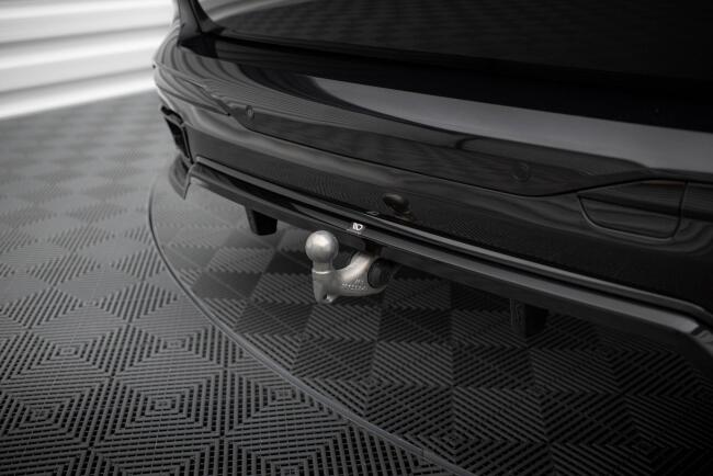 Maxton Design mittlerer Heckdiffusor DTM Look für BMW X7 M-Paket G07 Facelift schwarz Hochglanz