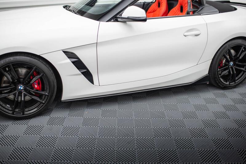 Maxton Design Seitenschweller (Paar) für BMW Z4 M40i / M-Paket G29 Facelift Hochglanz schwarz