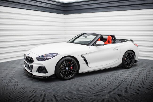 Maxton Design Seitenschweller (Paar) für BMW Z4 M40i / M-Paket G29 Facelift Hochglanz schwarz