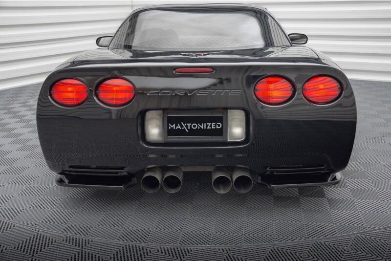Maxton Design Diffusor Flaps für Chevrolet Corvette C5 Hochglanz schwarz