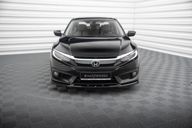 Maxton Design Frontlippe für Honda Civic Mk10 schwarz Hochglanz