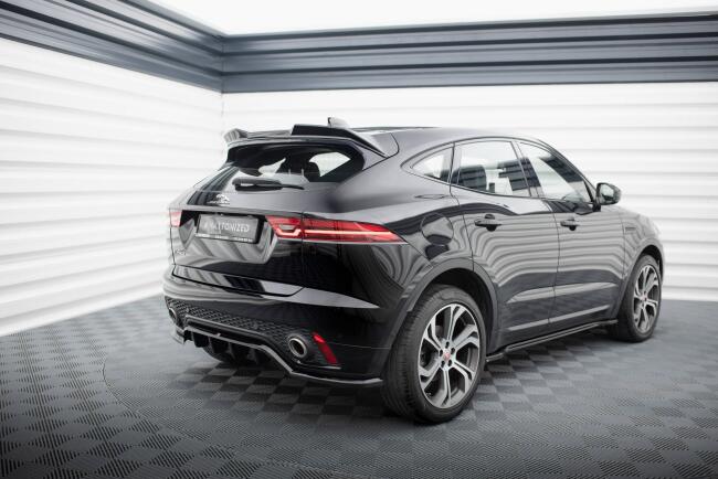 Maxton Design 3D Spoiler Lippe für Jaguar E-Pace R-Dynamic Mk1 Hochglanz schwarz