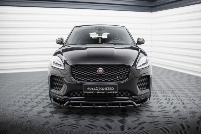 Maxton Design Frontlippe für Jaguar E-Pace R-Dynamic Mk1 Hochglanz schwarz