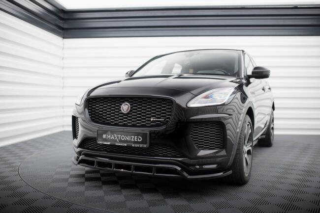 Maxton Design Frontlippe für Jaguar E-Pace R-Dynamic Mk1 Hochglanz schwarz