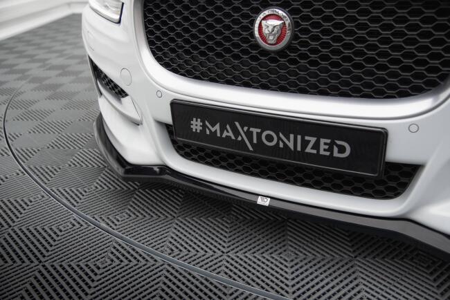 Maxton Design Frontlippe für Jaguar XE R-Sport X760 Hochglanz schwarz