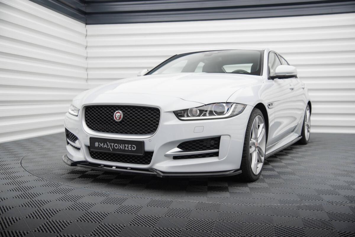 X760 Maxton Design Frontlippe V.2 für Jaguar XE R-Sport X760 Hochglanz schw