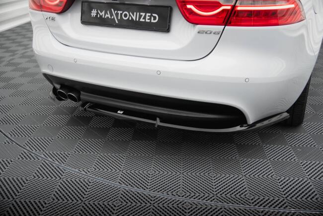 Maxton Design Diffusor Flaps für Jaguar XE R-Sport X760 Hochglanz schwarz