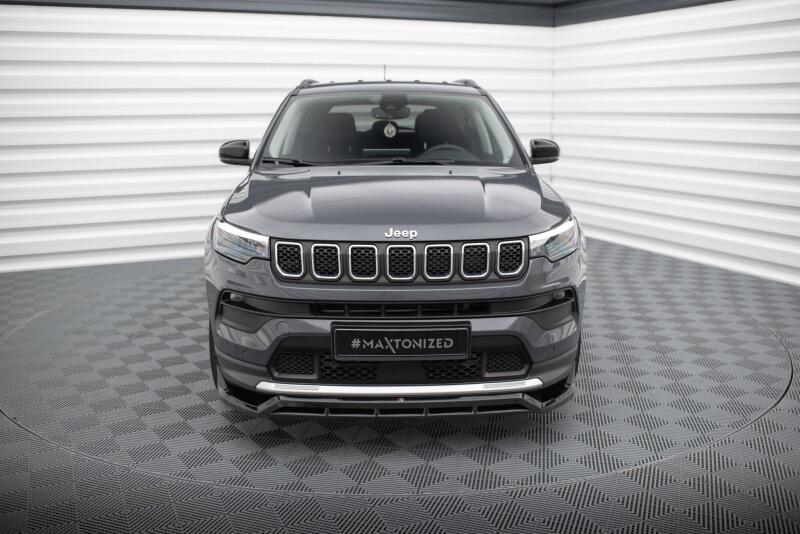 Maxton Design Frontlippe für Jeep Compass Limited Mk2 Facelift Hochglanz schwarz