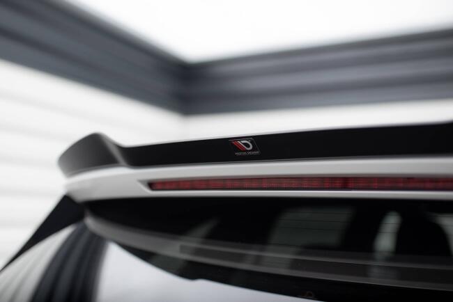 Maxton Design Spoiler Lippe für Mercedes-Benz C Kombi AMG-Line / 43 AMG S206 Hochglanz schwarz