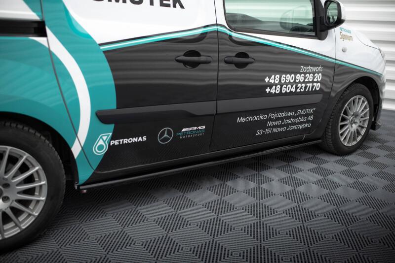 Maxton Design Seitenschweller für Mercedes-Benz Citan Mk1 Hochglanz schwarz