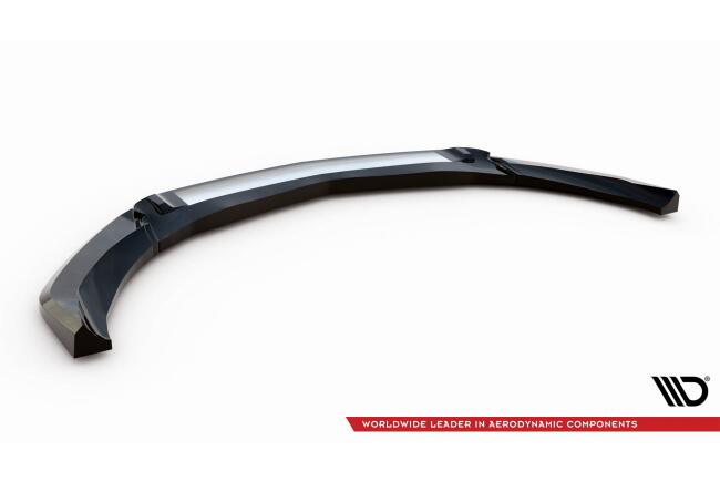 Maxton Design Frontlippe V.4 für Mercedes-AMG CLA 45 Aero C117 Facelift schwarz Hochglanz