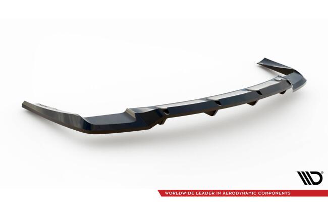 Maxton Design mittlerer Heckdiffusor DTM Look für Mercedes-AMG CLA 45 C117 Facelift Hochglanz schwarz
