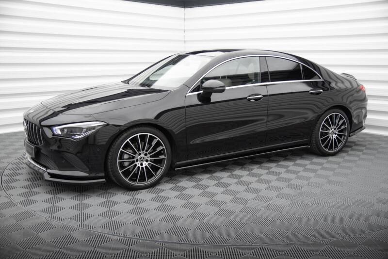 Maxton Design Seitenschweller für Mercedes-Benz CLA C118 Hochglanz schwarz