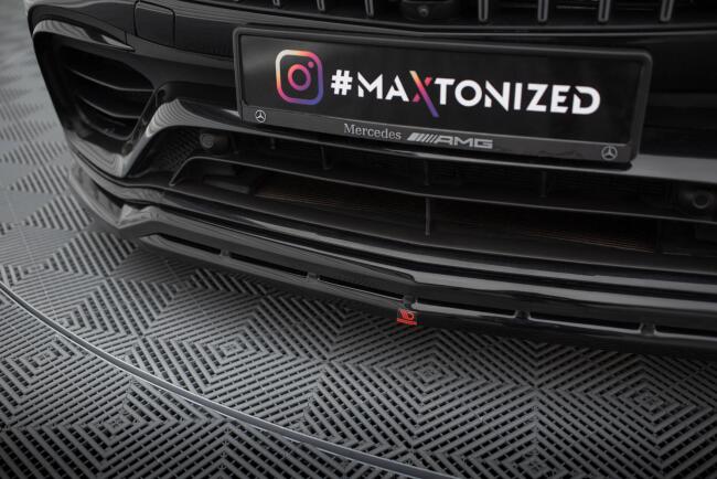 Maxton Design Frontlippe für Mercedes-AMG GLC 63 SUV / Coupe X253 / C253  schwarz Hochglanz