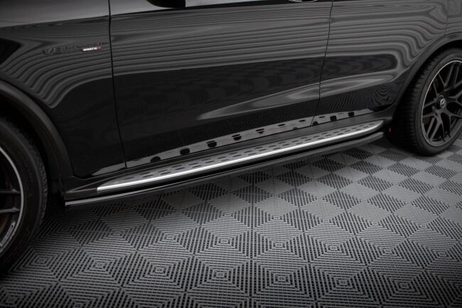 Maxton Design Seitenschweller für Mercedes-AMG GLC 63 SUV / Coupe X253 / C253  schwarz Hochglanz