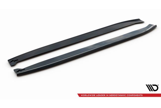 Maxton Design Seitenschweller für Mercedes-AMG GLC 63 SUV / Coupe X253 / C253 Hochglanz schwarz