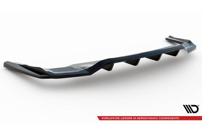 Maxton Design mittlerer Heckdiffusor DTM Look für Mercedes-Benz GLE Coupe AMG-Line C292 schwarz Hochglanz