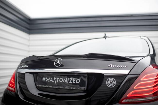 Maxton Design 3D Spoiler Lippe für Mercedes-Benz S W222 Hochglanz schwarz