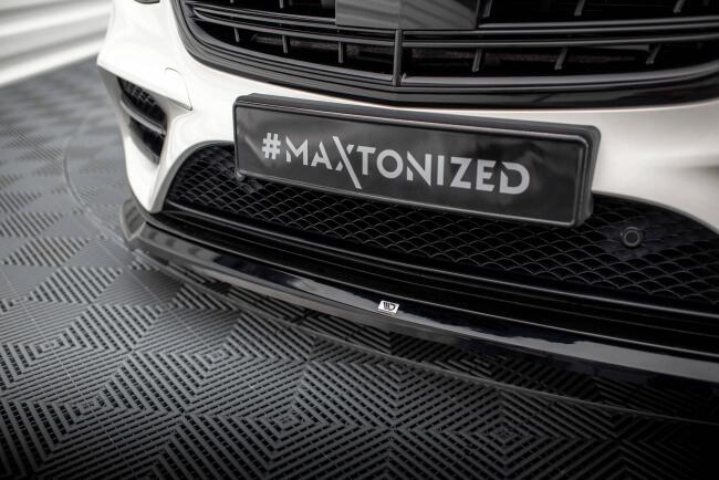 Maxton Design Frontlippe für Mercedes-Benz S AMG-Line W222 Facelift schwarz Hochglanz