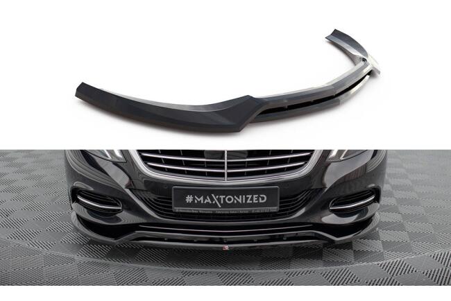 Maxton Design Frontlippe für Mercedes-Benz S W222 schwarz Hochglanz