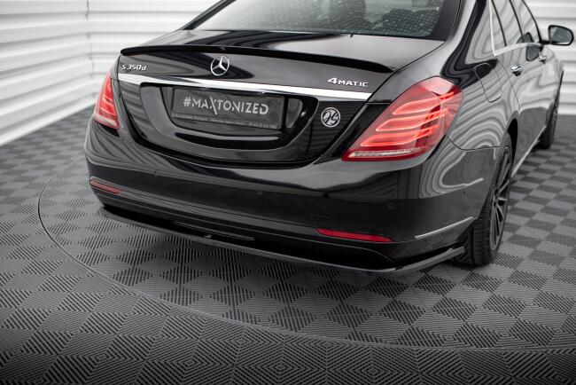 Maxton Design Heckdiffusor für Mercedes-Benz S W222 Hochglanz schwarz