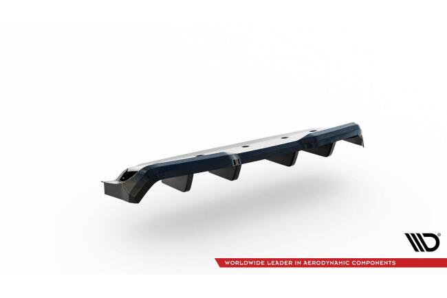 Maxton Design mittlerer Heckdiffusor DTM Look für Nissan GTR R35 Facelift schwarz Hochglanz