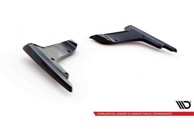 Maxton Design Diffusor Flaps für Nissan GTR R35 Facelift schwarz Hochglanz