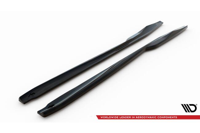 Maxton Design Seitenschweller für Nissan GTR R35 Facelift schwarz Hochglanz
