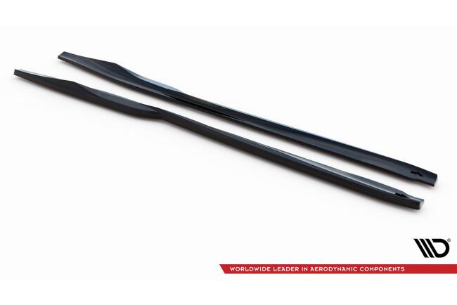 Maxton Design Seitenschweller für Nissan GTR R35 Facelift Hochglanz schwarz