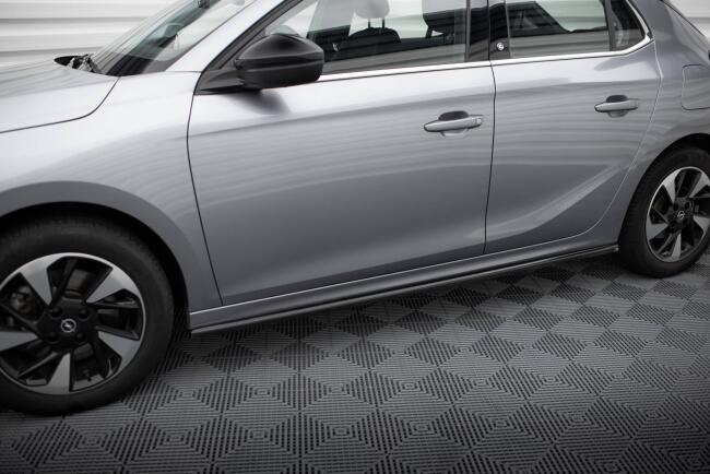Maxton Design Seitenschweller für Opel Corsa F ( Mk6) Hochglanz schwarz