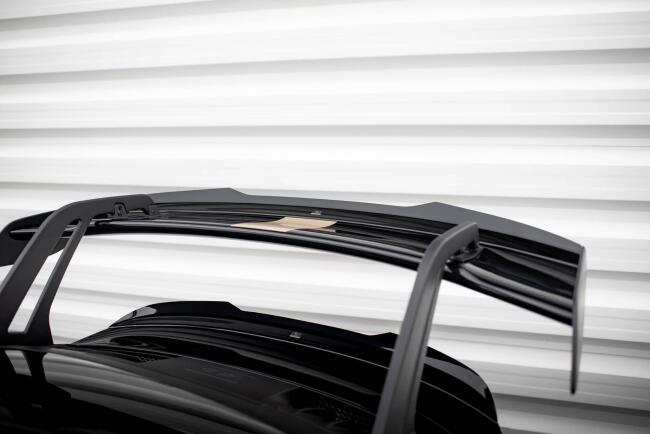 Maxton Design Heckspoiler Lippe (oben) für Porsche 911 992 GT3 Hochglanz schwarz