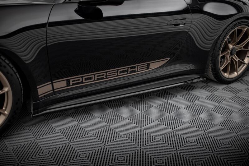 Maxton Design Seitenschweller für Porsche 911 992 GT3 Hochglanz schwarz