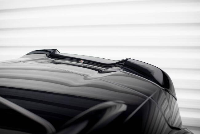 Maxton Design 3D Spoiler Lippe für Porsche Cayenne Mk2 Facelift schwarz Hochglanz