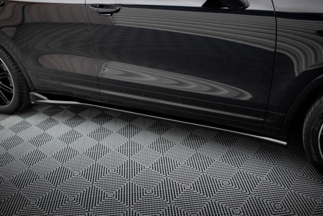 Maxton Design Seitenschweller für Porsche Cayenne Mk2 Facelift schwarz Hochglanz