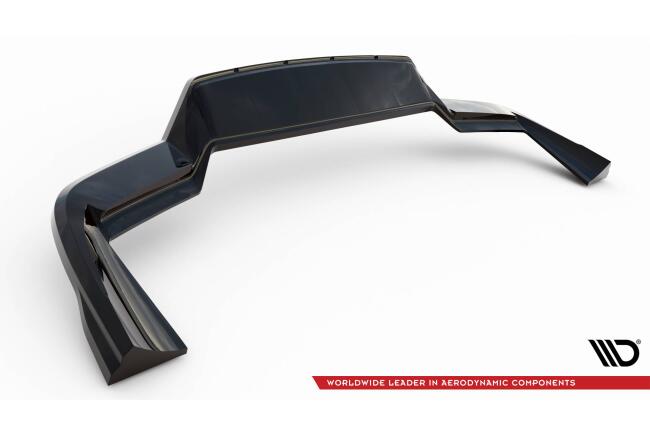 Maxton Design mittlerer Heckdiffusor DTM Look für Porsche Cayenne Sport Design Mk3 Hochglanz schwarz