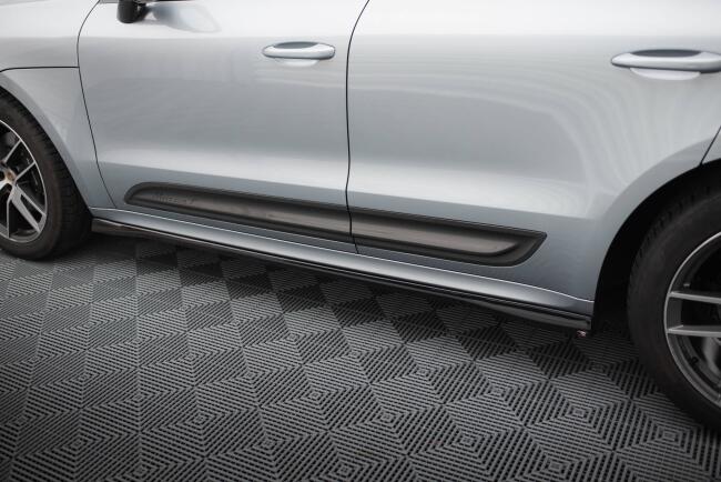 Maxton Design Seitenschweller für Porsche Macan T Mk1 Facelift 2 Hochglanz schwarz