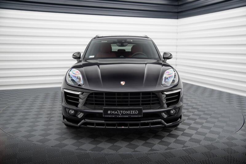 Maxton Design Frontlippe V.3 für Porsche Macan Mk1 Hochglanz schwarz