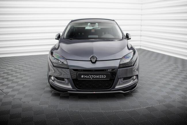 Maxton Design Frontlippe für Renault Megane GT Mk3 Facelift schwarz Hochglanz