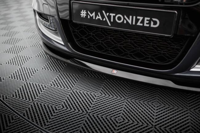 Maxton Design Frontlippe V.2 für Renault Megane GT Mk3 Facelift schwarz Hochglanz