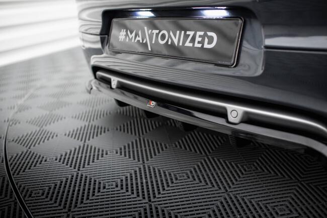 Maxton Design mittlerer Heckdiffusor DTM Look für Renault Megane GT MK3 Facelift Hochglanz schwarz