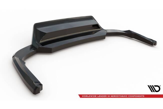 Maxton Design mittlerer Heckdiffusor DTM Look für Skoda Kodiaq RS Mk1 Facelift schwarz Hochglanz