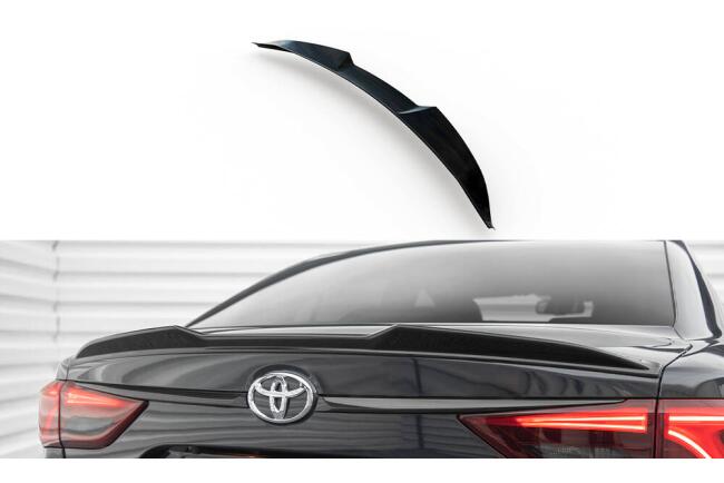 Maxton Design 3D Spoiler Lippe für Toyota Avensis Limousine Mk3 Facelift Hochglanz schwarz