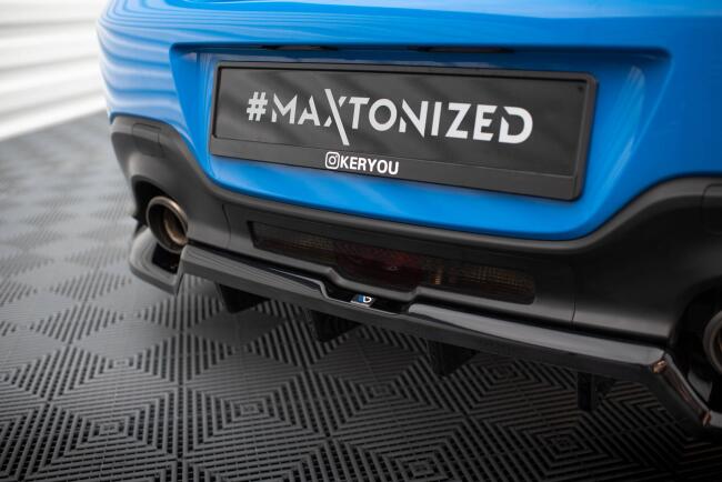 Maxton Design mittlerer Heckdiffusor DTM Look für Toyota GR86 Mk1 schwarz Hochglanz