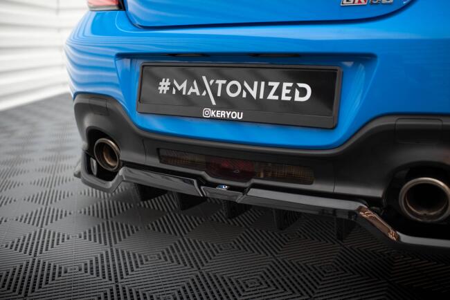 Maxton Design mittlerer Heckdiffusor DTM Look V.3 für Toyota GR86 Mk1 schwarz Hochglanz
