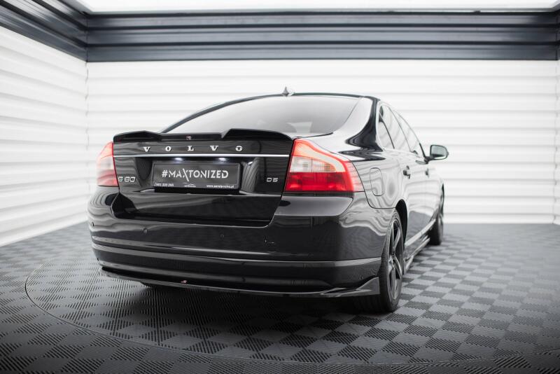 Maxton Design 3D Spoiler Lippe für Volvo S80 Mk2 Hochglanz schwarz