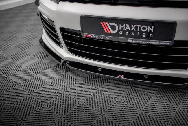 Maxton Design Frontlippe V.3 für Volkswagen Scirocco R Mk3 schwarz Hochglanz
